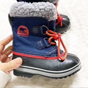 Sorel Toddler Blue and Red Snow Boots